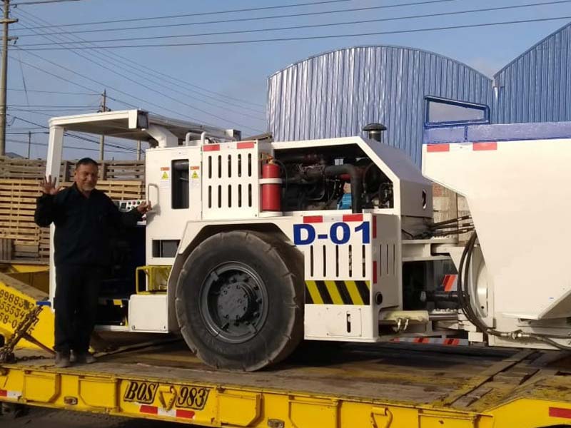 DERUI доставила в Перу две единицы специальных подземных самосвалов